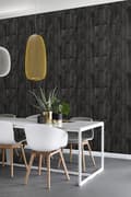 Miniatyrbild 3 av 8: ESTAhome tapet träeffekt svart 53 cm x 10,05 m