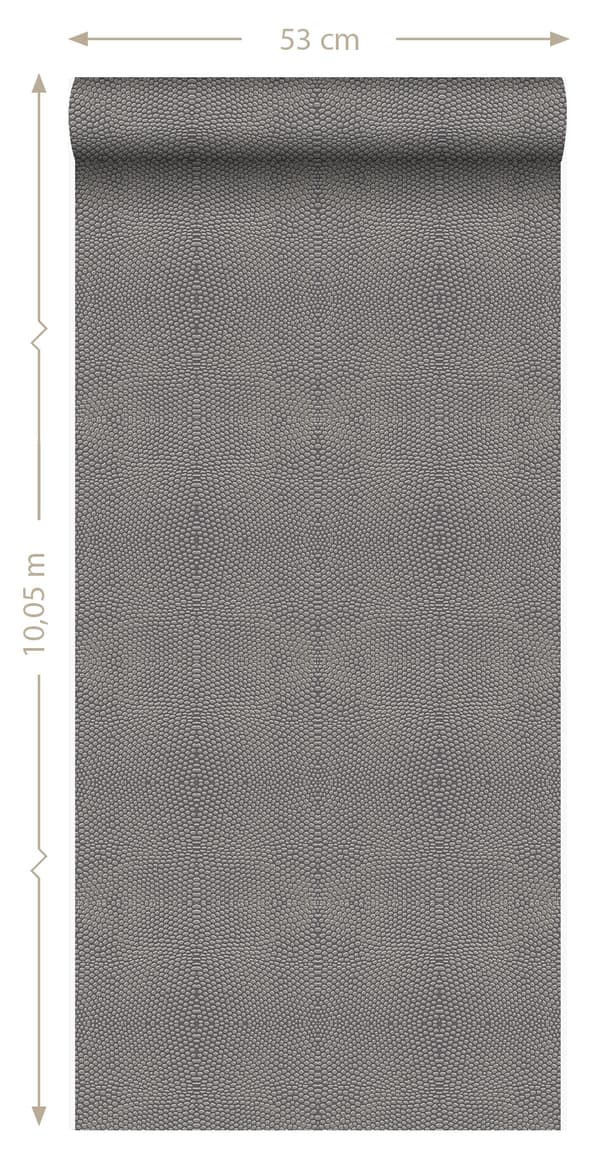 Origin Wallcoverings tapet djurmönster mörkbrunt 53 cm x 10,05 m