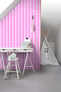 Miniatyrbillede 2 af 5: ESTAhome tapet knipling skinnende lyserødt og hvidt 53 cm x 10,05 m