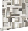 Miniatyrbild 1 av 8: ESTAhome tapet träskräp beige och mullvadsgrått 53 cm x 10,05 m