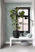 Miniatyrbillede 3 af 7: ESTAhome tapet orientalsk kelim kludetæppe mintgrønt 53 cm x 10,05 m