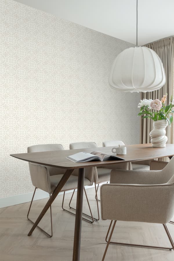 ESTAhome tapet slitna golvbrädor beige 53 cm x 10,05 m