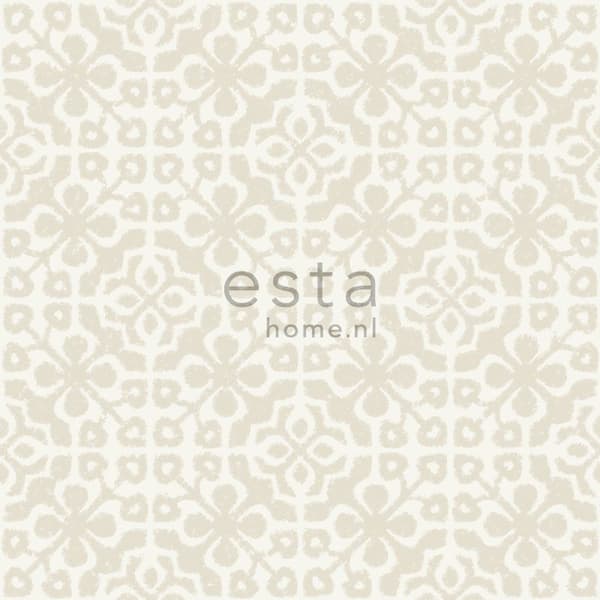ESTAhome tapet slitna golvbrädor beige 53 cm x 10,05 m