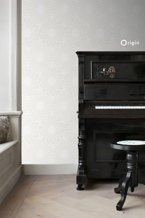 Origin Wallcoverings tapet grafisk form hvidt 53 cm x 10,05 m