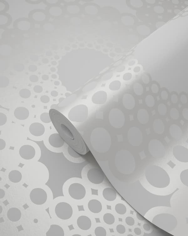 Origin Wallcoverings tapet grafisk form hvidt 53 cm x 10,05 m