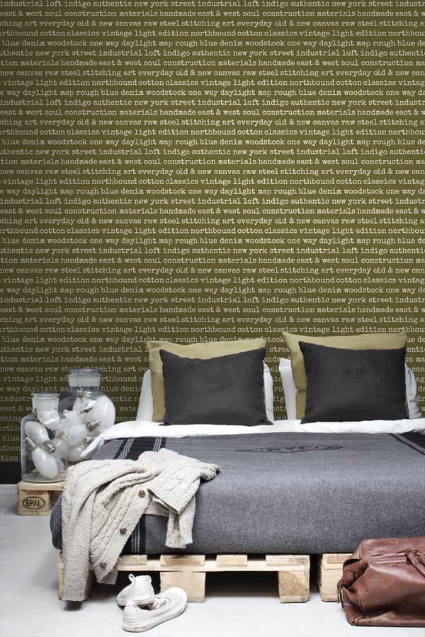 ESTAhome tapet text stadssamtal olivgrönt 53 cm x 10,05 m