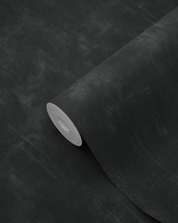 ESTAhome tapet enfärgad med målningseffekt svart 53 cm x 10,05 m
