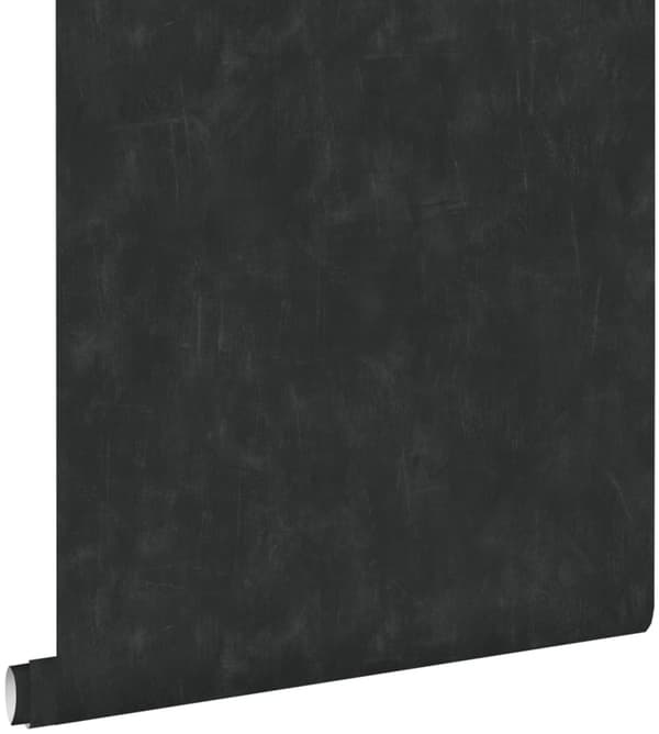 ESTAhome tapet enfärgad med målningseffekt svart 53 cm x 10,05 m