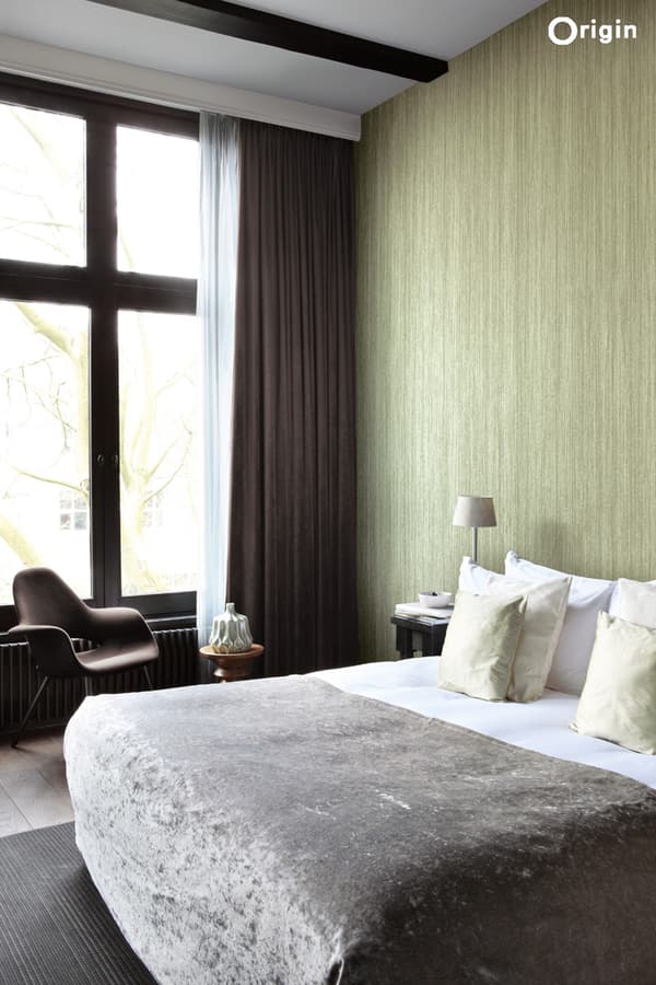 Origin Wallcoverings tapet fine striber grønt 53 cm x 10,05 m