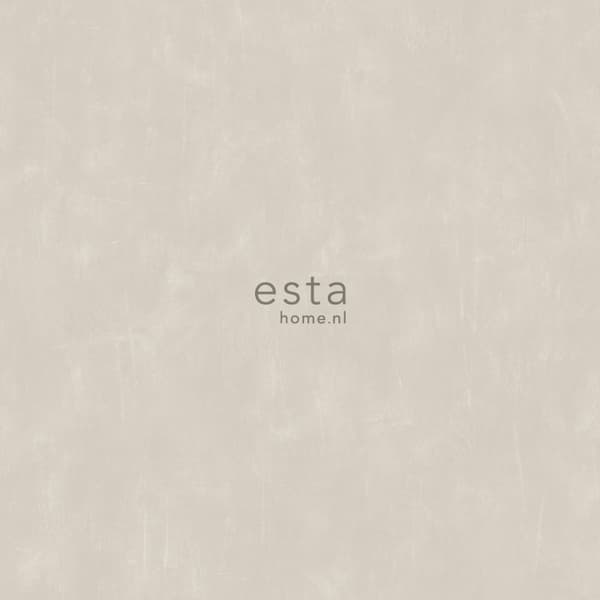 ESTAhome tapet enfärgad med målningseffekt varmt grått - 136405 - 53 cm x 10,05 m