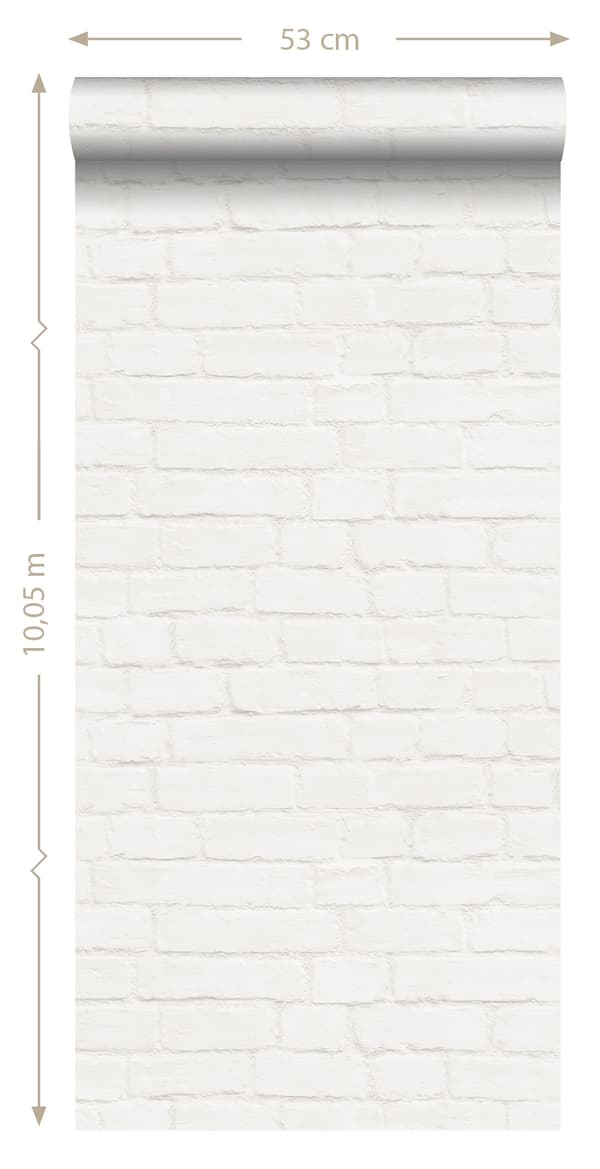 ESTAhome tapet tegelvägg beige - 138531 - 53 cm x 10,05 m