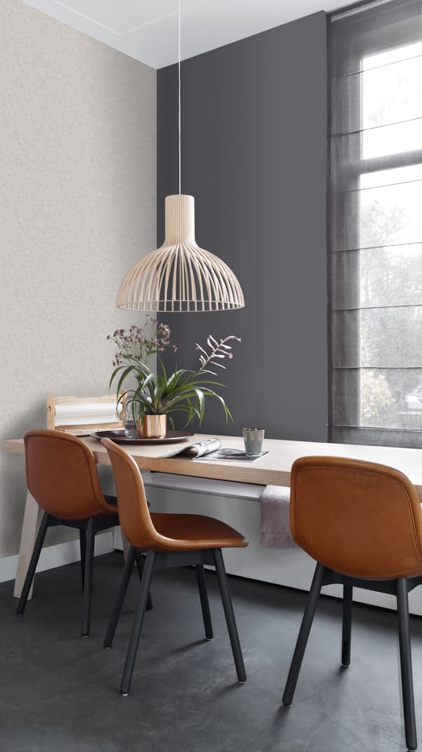 ESTAhome tapet ensfarvet beton-look mulvarpegråt 53 cm x 10,05 m