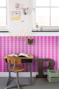 Miniatyrbild 3 av 6: ESTAhome tapet spets rosa och rött 53 cm x 10,05 m