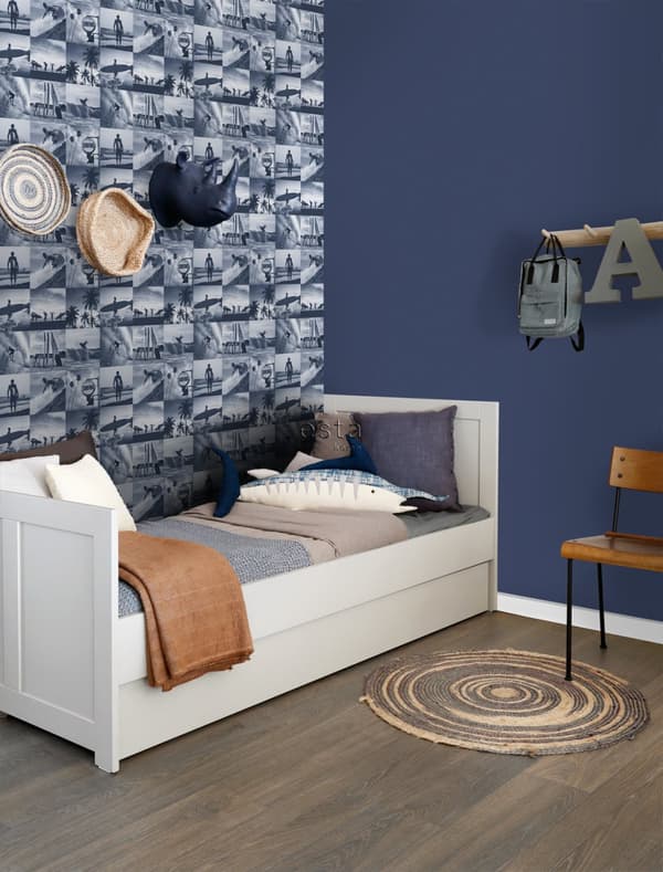 ESTAhome tapet bild av surfare mörkblått 0,53 x 10,05 m