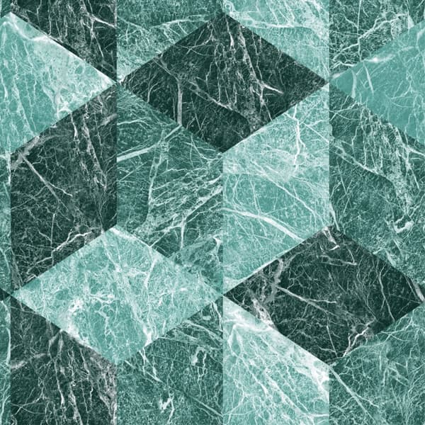 Origin Wallcoverings tapet 3D marmor motiv smaragdgrönt 53 cm x 10,05 m