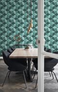 Miniatyrbild 2 av 7: Origin Wallcoverings tapet 3D marmor motiv smaragdgrönt 53 cm x 10,05 m