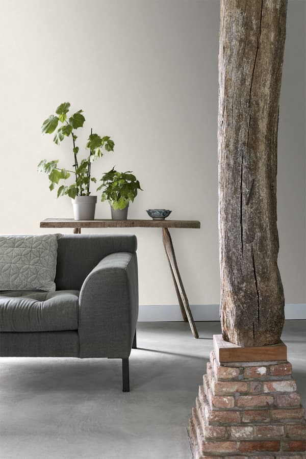 ESTAhome tapet enfärgad med målningseffekt krämfärgat 53 cm x 10,05 m
