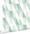 Miniatyrbillede 1 af 8: ESTAhome tapet grafiske trekanter mintgrønt og blåt 53 cm x 10,05 m