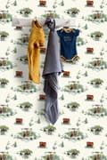 Miniatyrbillede 2 af 11: ESTAhome tapet cowboys mintgrønt og orange - 128717 - 53 cm x 10,05 m