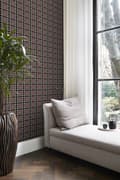 Miniatyrbillede 4 af 8: Origin Wallcoverings tapet rombemotiv mørkegråt og lyserødt 53 cm x 10,05 m