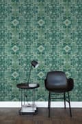 Miniatyrbild 6 av 8: ESTAhome tapet orientalisk kelim lapptäcksmatta smaragdgrönt 53 cm x 10,05 m