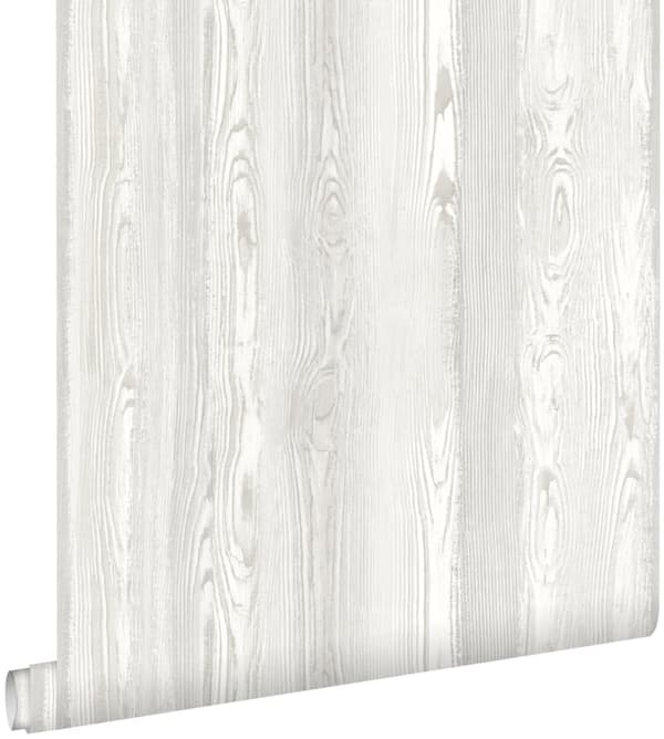 ESTAhome tapet træeffekt hvidt, gråt og beige 53 cm x 10,05 m