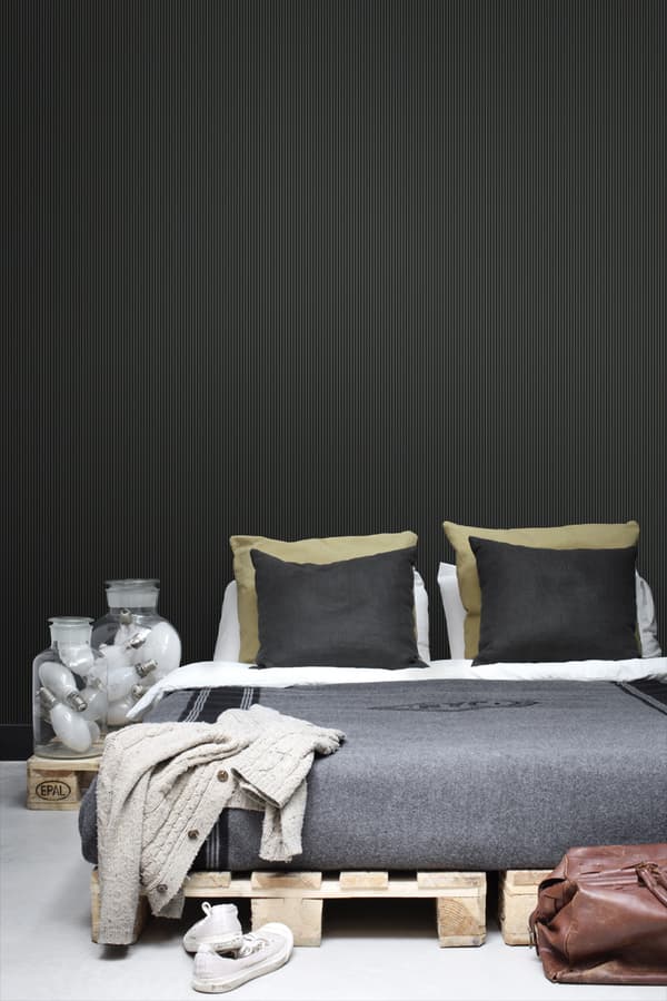ESTAhome tapet ränder svart och vitt 53 cm x 10,05 m