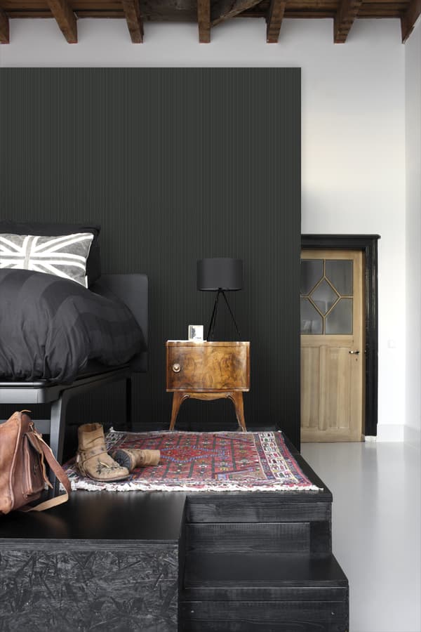 ESTAhome tapet ränder svart och vitt 53 cm x 10,05 m