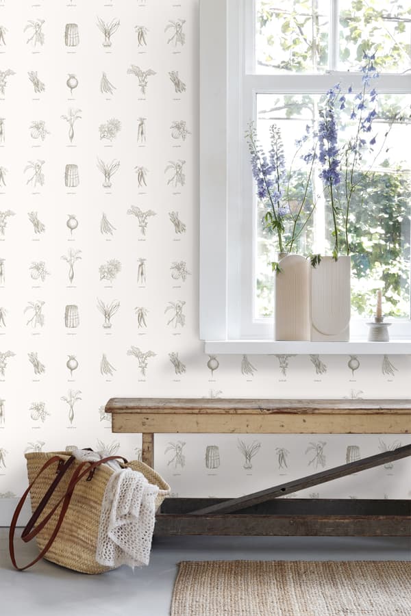 ESTAhome tapet grönsaker beige 53 cm x 10,05 m