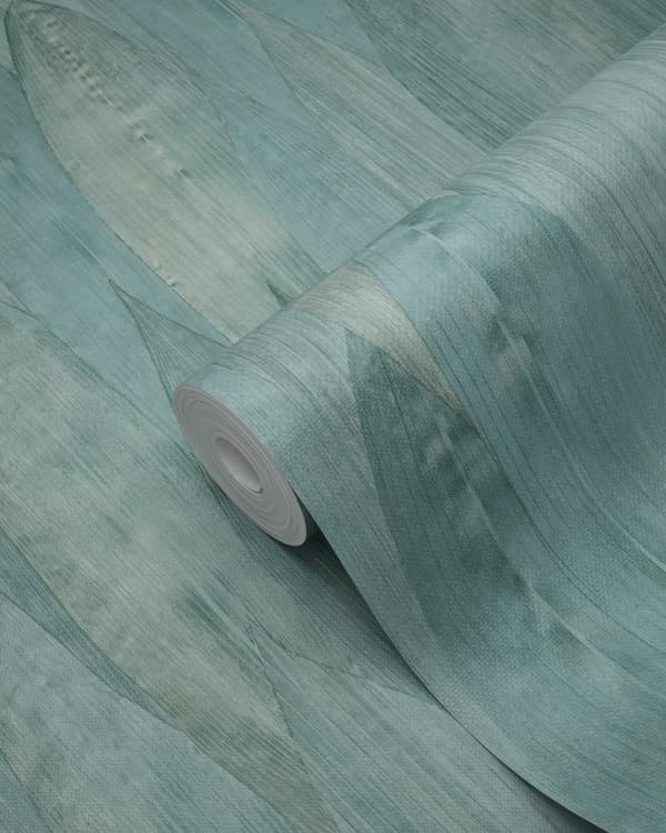 Origin Wallcoverings tapet blade lagunegrønt 53 cm x 10,05 m