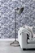 Miniatyrbild 4 av 8: ESTAhome tapet 3D-tryck blått 53 cm x 10,05 m