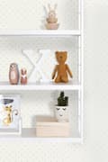 Miniatyrbillede 2 af 8: ESTAhome tapet prikker hvidt og sølv 53 cm x 10,05 m