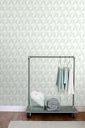Miniatyrbillede 4 af 8: ESTAhome tapet 3D grafik mintgrønt 53 cm x 10,05 m