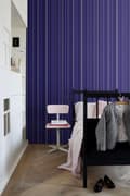Miniatyrbild 2 av 5: ESTAhome tapet ränder lila och brunt 53 cm x 10,05 m