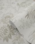 Miniatyrbild 6 av 8: Origin Wallcoverings tapet blommor gräddvitt och beige 53 cm x 10,05 m