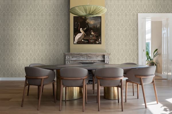 Origin Wallcoverings tapet ornament mullvadsgrått 53 cm x 10,05 m