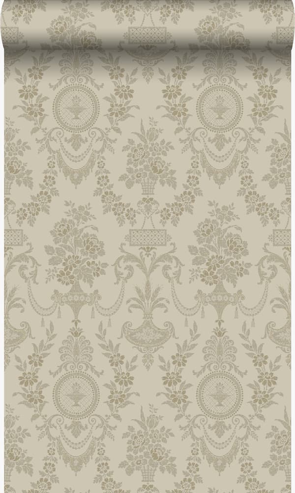 Origin Wallcoverings tapet ornament mullvadsgrått 53 cm x 10,05 m