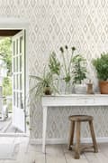 Miniatyrbild 3 av 8: ESTAhome tapet Ikat beige 53 cm x 10,05 m