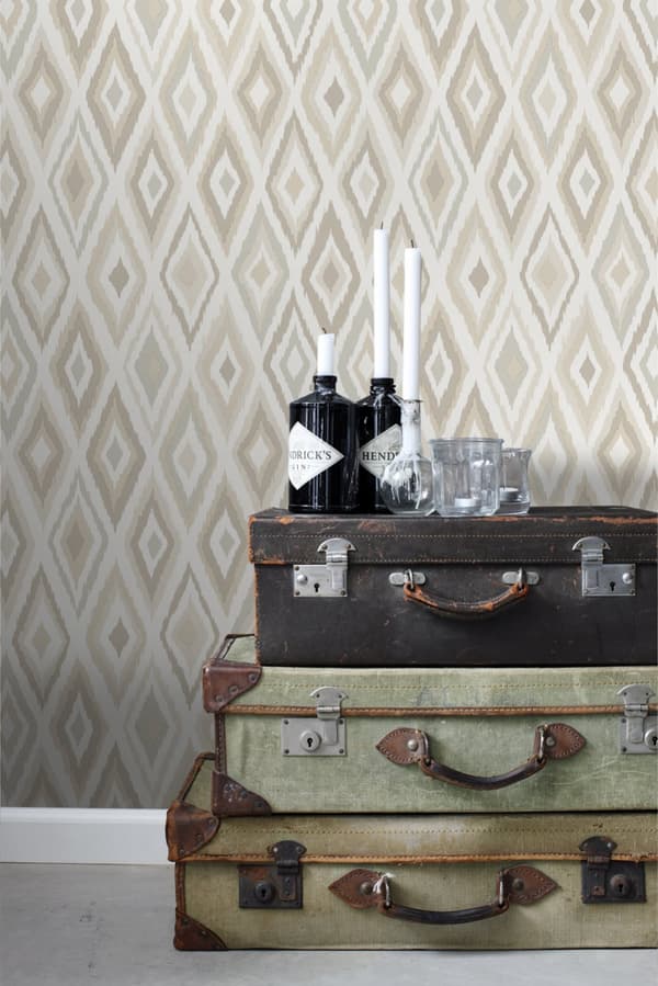 ESTAhome tapet Ikat beige 53 cm x 10,05 m