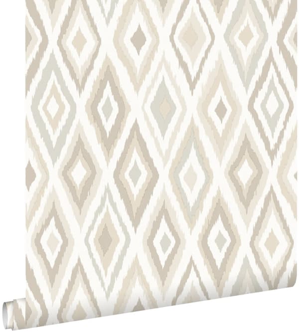 ESTAhome tapet Ikat beige 53 cm x 10,05 m