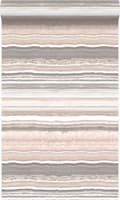 Miniatyrbild 1 av 8: Origin Wallcoverings tapet skiktad marmorsten persikofärgat och beige 53 cm x 10,05 m