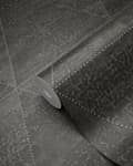 Miniatyrbild 7 av 8: Origin Wallcoverings tapet slitna metalltrianglar svart 53 cm x 10,05 m