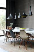 Miniatyrbild 2 av 8: Origin Wallcoverings tapet slitna metalltrianglar svart 53 cm x 10,05 m