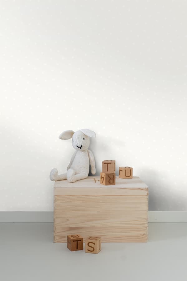 Origin Wallcoverings tapet ojämna snöflinge-prickar beige 0,53 x 10,05 m