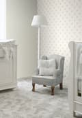 Miniatyrbild 6 av 8: Origin Wallcoverings tapet knapprydd vitt och ljusgrått 53 cm x 10,05 m
