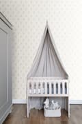 Miniatyrbild 7 av 8: Origin Wallcoverings tapet knapprydd vitt och ljusgrått 53 cm x 10,05 m
