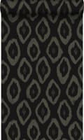 Miniatyrbild 1 av 7: Origin Wallcoverings tapet Ikat svart 53 cm x 10,05 m