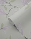 Miniatyrbillede 8 af 8: Origin Wallcoverings tapet magnolia havgrønt og lilla 53 cm x 10,05 m