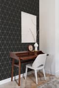 Miniatyrbild 6 av 8: Origin Wallcoverings tapet grafiska trianglar svart och guld 0,53 x 10,05 m