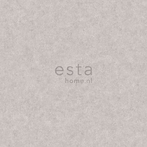 ESTAhome tapet enfärgad betonglook varmt grått 53 cm x 10,05 m